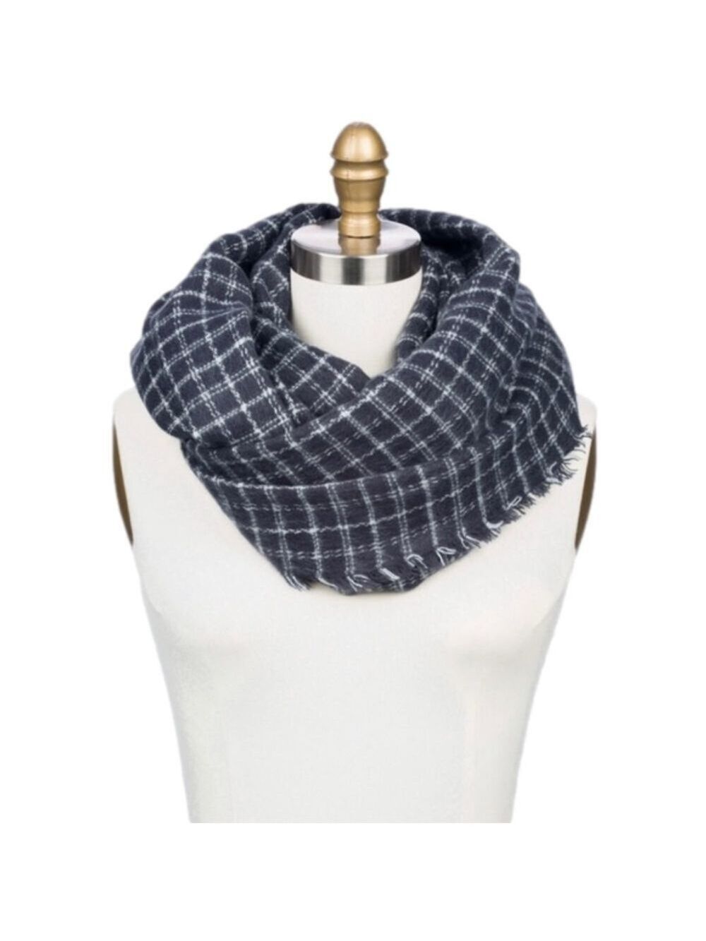 Lulu Toby Windowpane Infinity Scarf